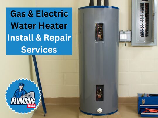 gas & electric water heater install & repair services products